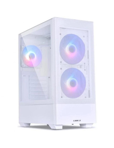 Caja ordenador gaming lian li lancool 205 mesh atx cristal templado blanco