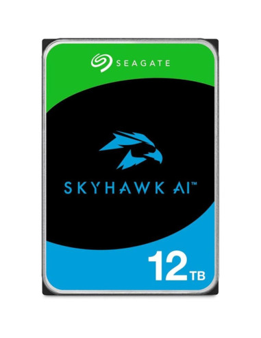 Disco duro interno hdd seagate skyhawk ai st12000ve003 12tb 3.5 pulgadas 7200rpm -  512mb -  sata3