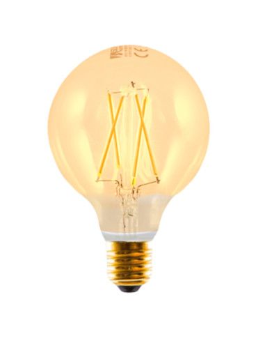 Bombilla led silver electronic filamento edison globo 3w25w -  e27 -  2.200k -  320º -  330 lm -  luz extra calida -  a++