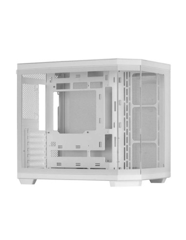 Caja ordenador mars gaming mc3tcorew atx cristal templado blanco