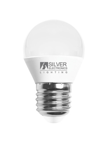 Bombilla led decorativa silver electronics esferica 7w70w -  e27 -  3000k -  620 lm -  luz calida -  a+