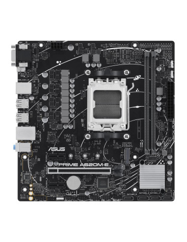 Asus amd prime a620m - e - csm socket am5 ddr5 x2 4800mhz max 64gb hdmi displayport d - sub matx