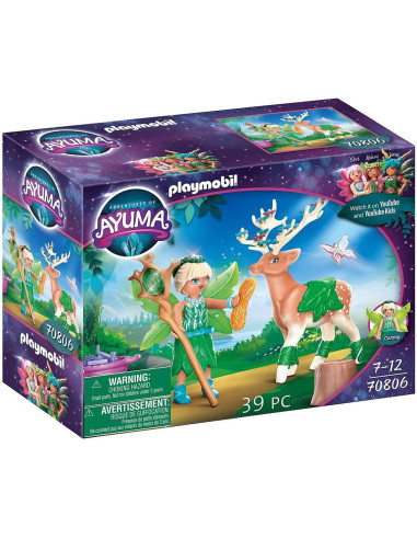 Playmobil ayuma forest fairy con animal del alma