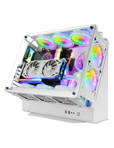 Caja ordenador mars gaming mcz mcb black diseño custom premium sistema modular usb3.0 x1 - usb2.0 x1 - hd audio + mic sin fuen