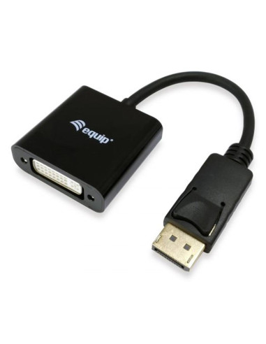 Adaptador displayport a dvi equip 0.2cm -  macho - hembra -  negro