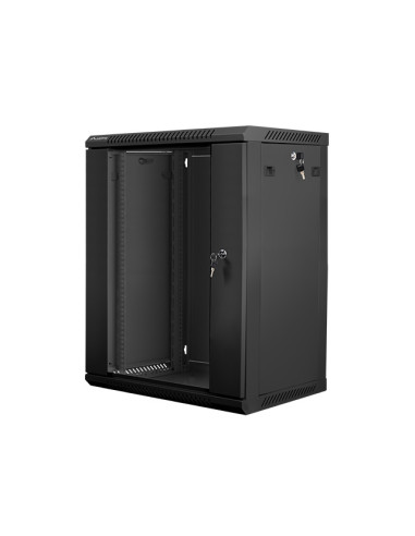 Armario rack lanberg 15u 600x450x769 auto ensamblado 19 pulgadas hasta 60 kg negro