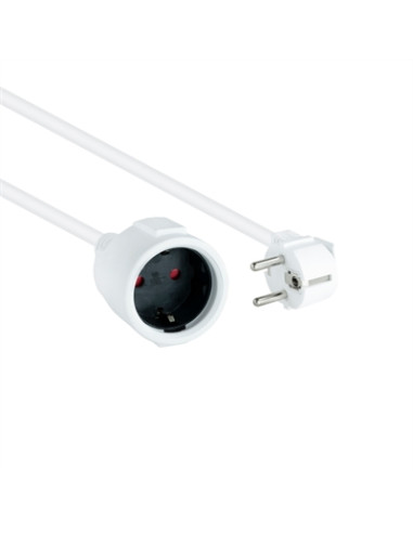 Cable de alimentacion schuko nanocable 10m -  macho - hembra -  blanco