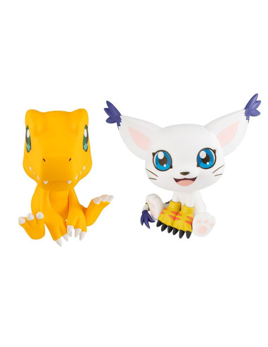 Figuras megahouse digimon lookup pack agumon & tailmon