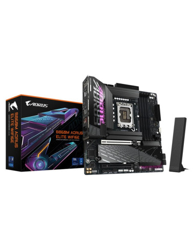 Placa base gigabyte b860m aorus elite wifi6e matx -  4x ddr5 -  lga1851