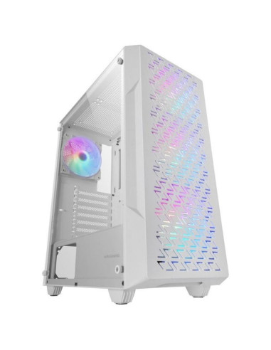 Caja ordenador mars gaming mc - geo atx frgb cristal templado blanco