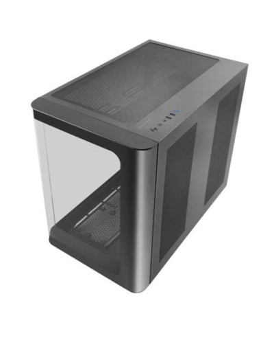 Caja ordenador mars gaming mcfusion atx cristal templado negro