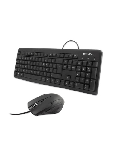 Kit teclado + raton coolbox usb negro coo - ktr - 01u