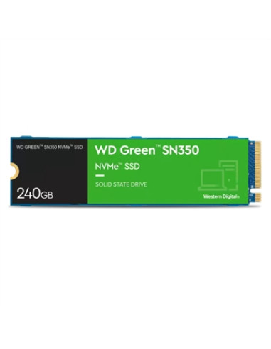 Disco duro interno solido hdd ssd wd western digital green sn350 wds240g2g0c 240gb m.2 pci express 3.0 nvme