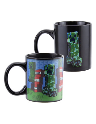 Taza termica paladone minecraft creeper