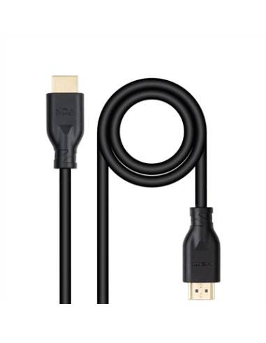 Cable hdmi v2 nanocable 1.m negro -  macho - macho 4k@60hz 18gbps ccs