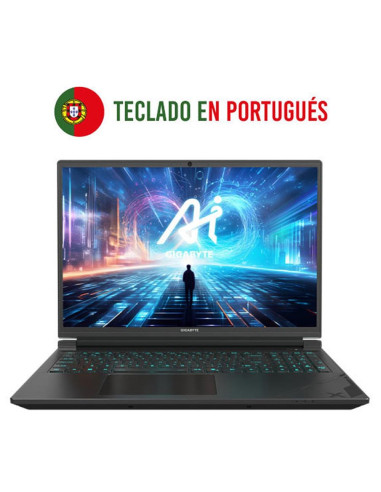 Portatil gigabyte g6x 9kg - 43pt854sd i7 - 136250hx 16gb ssd 1tb 16 pulgadas portugues
