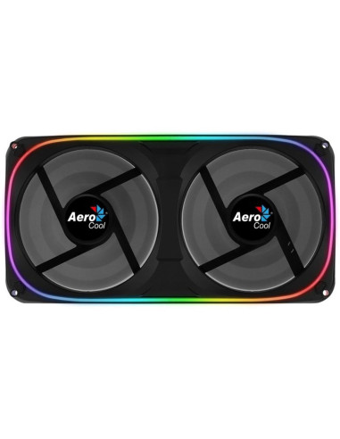 Ventilador de caja dual aerocool astro argb 2x 120mm