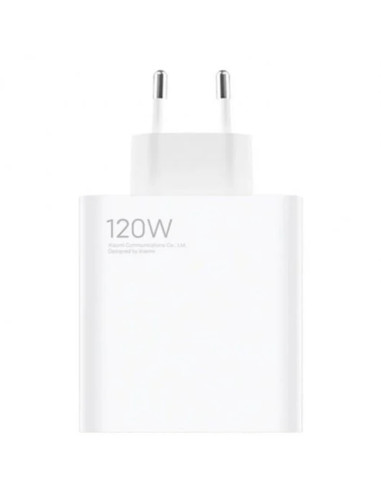 Cargador de pared xiaomi charging combo usb tipo a - 120w - blanco