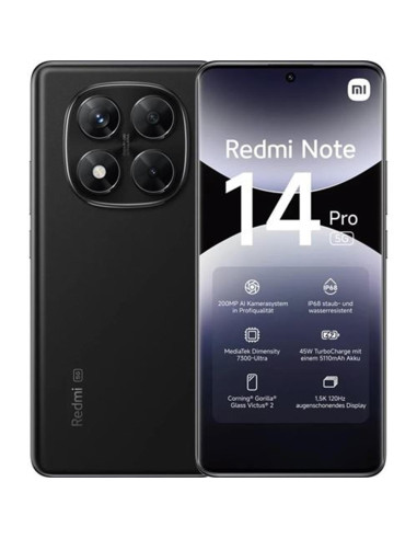 Movil xiaomi redmi note 14 pro 5g 12 - 512gb negro