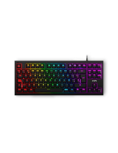 Teclado mecanico energy sistem esg k6 mechanik ne led rainbow -  88 teclas antighosting -  xbox -  ps4 -  pc