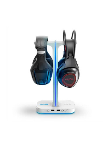 Soporte auricular energy sistem esg s3 duo rgb -  2 x usb -  soporte smartphone -  dos auriculares