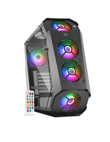 Caja ordenador mars gaming mc51 premium atx 2 x usb 3.0 5 x 120mm argb