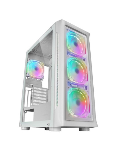 Caja ordenador mars gaming mc - neo e - atx cristal templado blanco