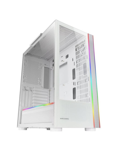 Caja ordenador mars gaming mcult e - atx cristal templado blanco