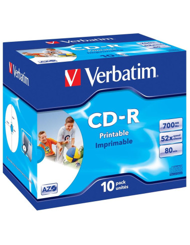 Verbatim cd - r 700mb 52x tarrina 10uds