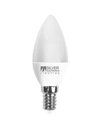 Bombilla led silver electronic vela decorativa 7w70w -  e14 -  5000k -  620 lm -  luz fria -  a+