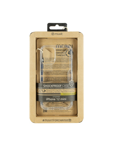Funda muvit shockproof 2m para apple iphone 12 mini transparente