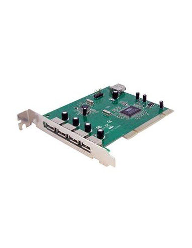 Tarjeta pci startech usb 2.0 7 puertos 4x externos 3x internos