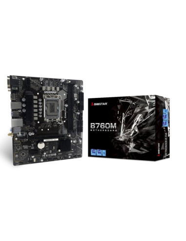 Placa base biostar b760mx2 - e d4 m - atx lga 1700 wifi