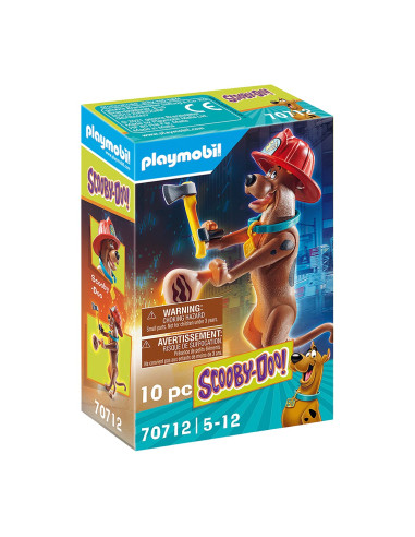 Playmobil scooby - doo! figura coleccionable bombero