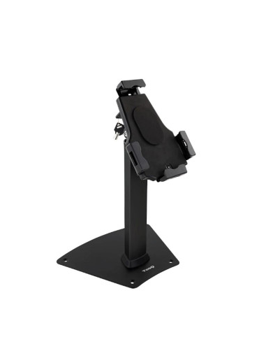 Soporte sobremesa tooq para tablet + antirrobo negro