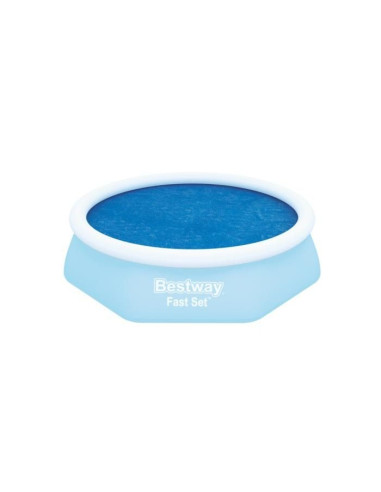 Bestway 58060 -  cobertor solar azul para piscinas de 8' x 26pulgadas - 2.44m x 66 cm