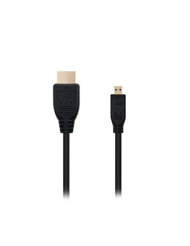 Cable micro hdmi tipo d a hdmi tipo a nanocable - macho - macho -  alta velocidad -  negro