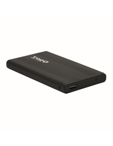 Caja externa tooq tqe - 2510b hdd - ssd 2.5pulgadas 9.5mm sata usb 2.0 negra