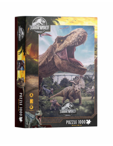 Puzle 1000 poster compo rex jurassic world