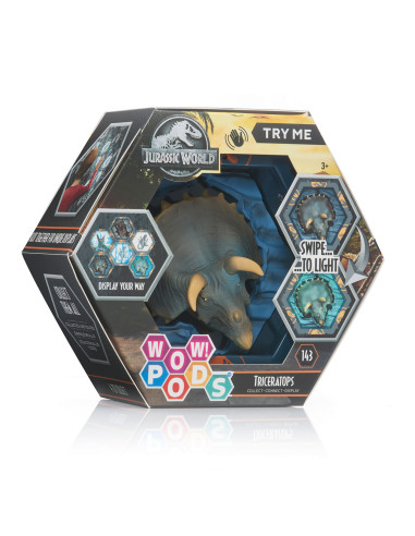 Figura wow! pod jurassic world dominion triceratops