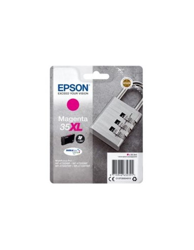 Cartucho tinta epson c13t35934010 magenta xl durabrite ultra ink 35xl -  1900 paginas - candado