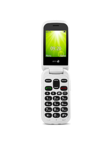 Telefono movil doro 2404 red white - 2.4 pulgadas -  0.3 mpx - rojo y blanco