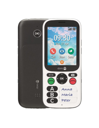 Telefono movil doro 780x black - white - 2.8pulgadas -  4g - blanco y negro