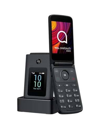 Telefono movil tcl one touch 4043d 3.2pulgadas negro