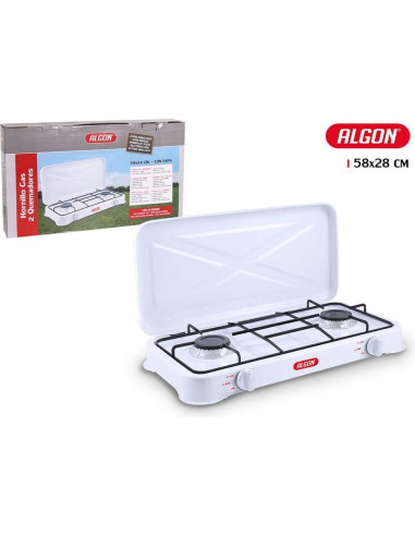 Hornillo 2 fuegos gas c - tapa  algon