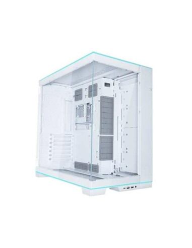 Caja ordenador gaming lian li e - atx o11d evo rgb cristal templado blanco