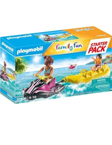 Playmobil starter pack moto de agua con bote banana