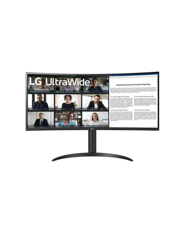 Monitor led curvo lg 34wr55qc 34 pulgadas 5ms 3440 x 1440 hdmi displayport reg.altura