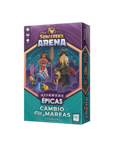 Juego de mesa disney sorcerer arena cambio de mareas expansion edad recomendada 13 años