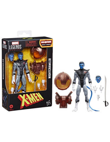 Figura hasbro marvel legends series build a figure marvels nemesis x - men nightcrawler